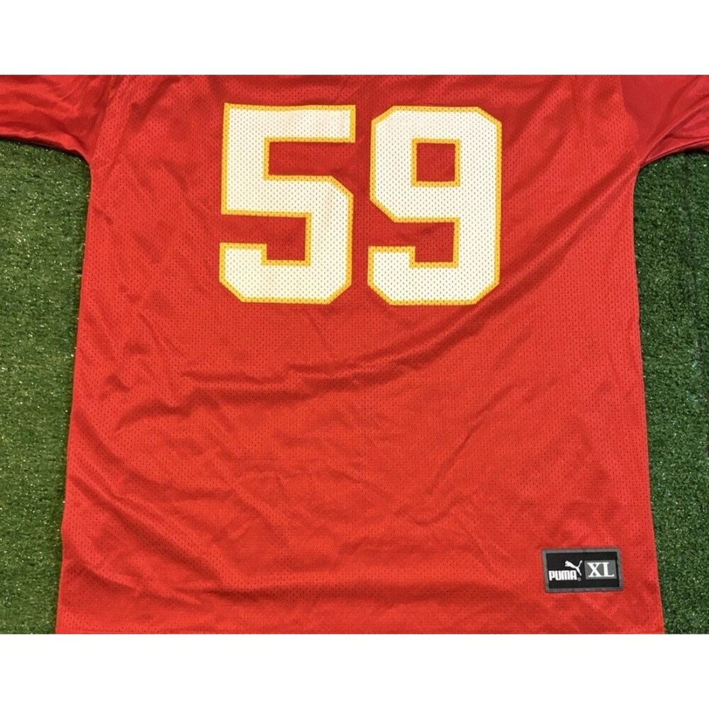 Vintage Kansas City Chiefs jersey mens XL red puma donnie edwards oversize 33 - Picture 6 of 12